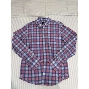 American Eagle Mens Shirt Sz Small Slim Fit Plaid Button Down Shirt long sleeve